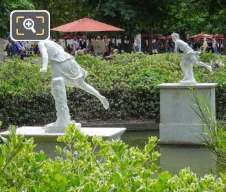 Hippomene statue Grand Couvert area Jardin des Tuileries