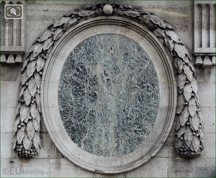 Marble plaque on Lille statue in Place de la Concorde