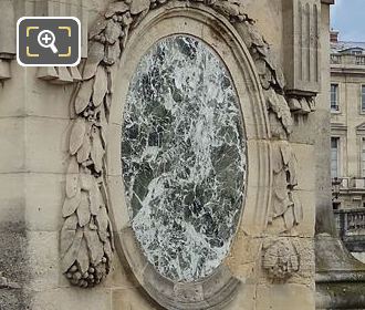 Marble plaque on the Strasbourg statue Guardhouse