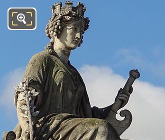 Stone statue of Marseille at Place de la Concorde