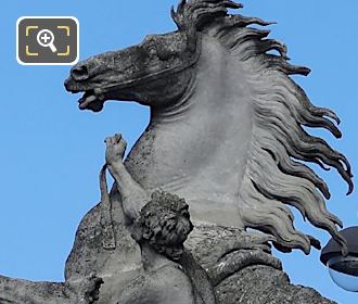 Horse of Marly statue by sculptor Guillaume Coustou