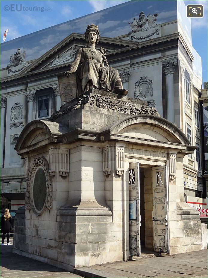 Rouen statue on Guardhouse by Jacques Ignace Hittorff