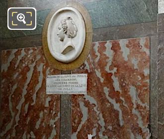 Mme de la Live de Jully funerary monument inside Eglise Saint-Roch