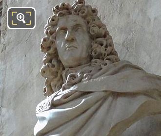 Andre Le Notre bust on elevated pedestal, Eglise Saint-Roch