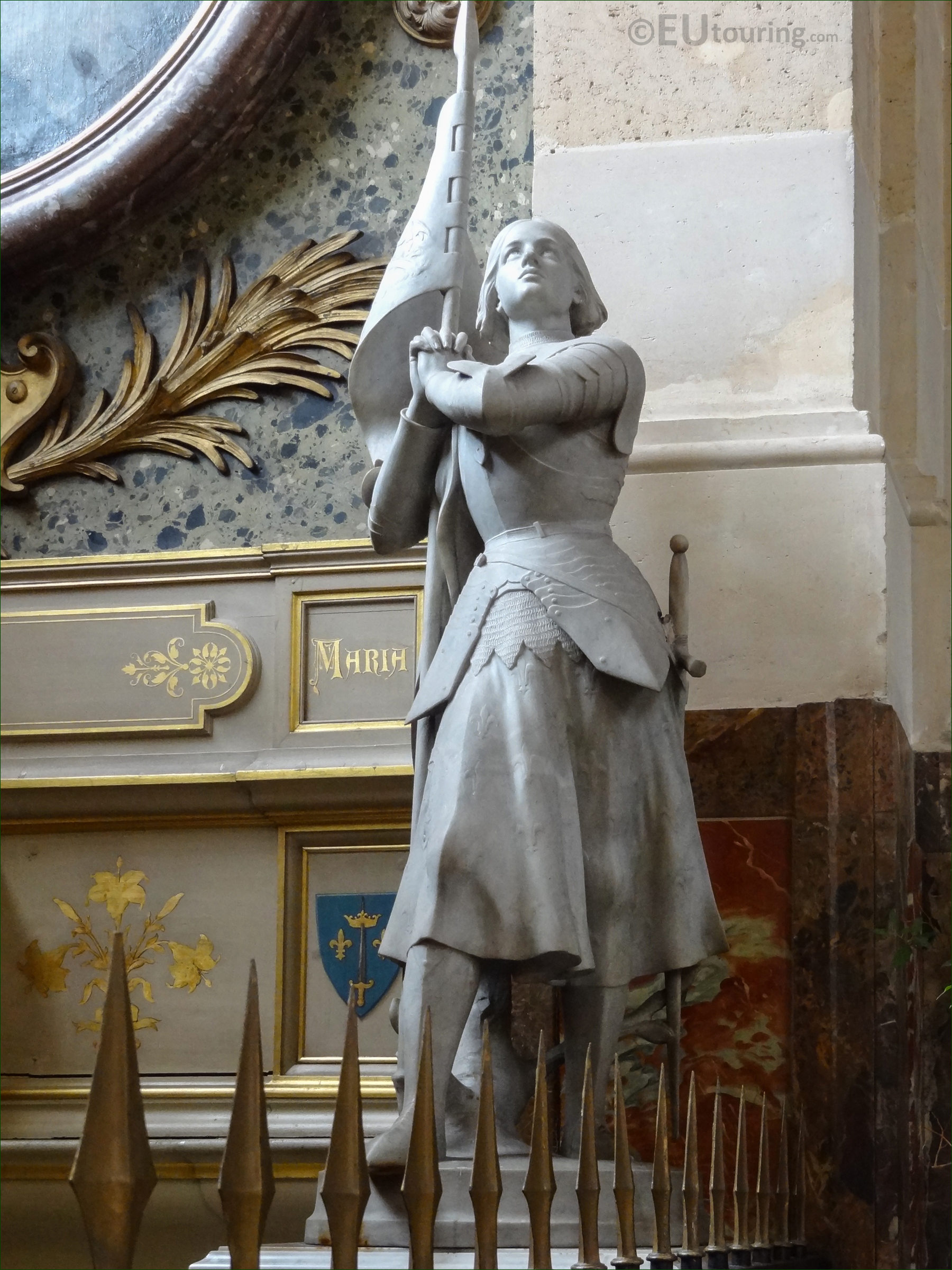 STATUE SAINTE JEANNE D'ARC FIGURINE HISTOIRE ÉGLISE RELIGIEUSE ...