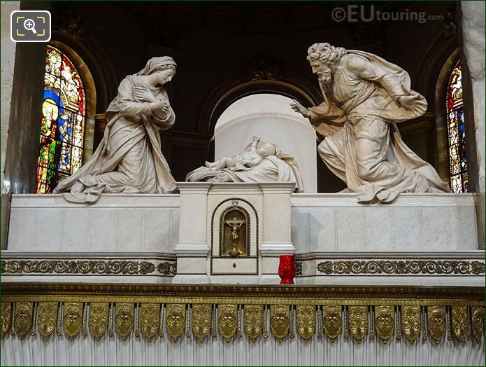 Nativite statue, Chapel of the Virgin, Eglise Saint-Roch, Paris
