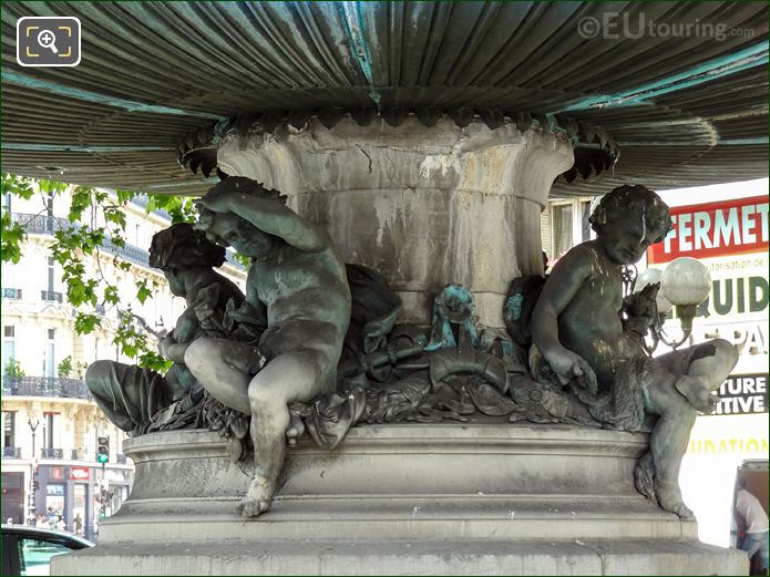 Fontaine du Theatre-Francais Nymphe Fluviale designed by Gabriel Davioud