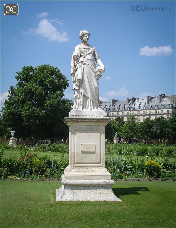 La Comedie statue by Julien Toussaint Roux