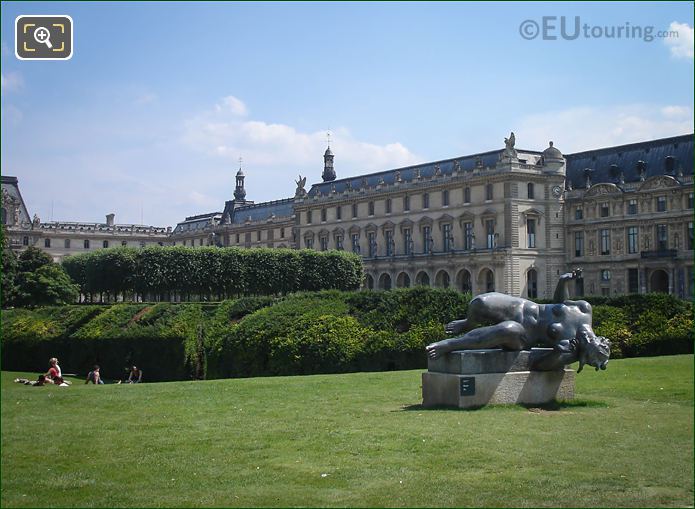 1943 La Riviere statue at Jardin du Carrousel in Paris