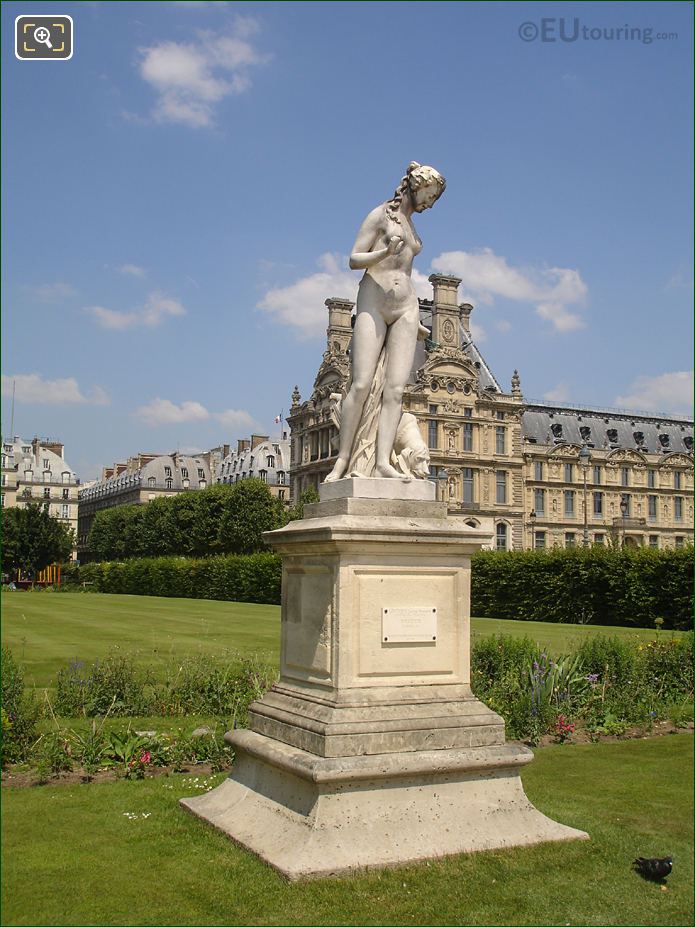 Marble Nymphe statue inside Grand Reserve nord