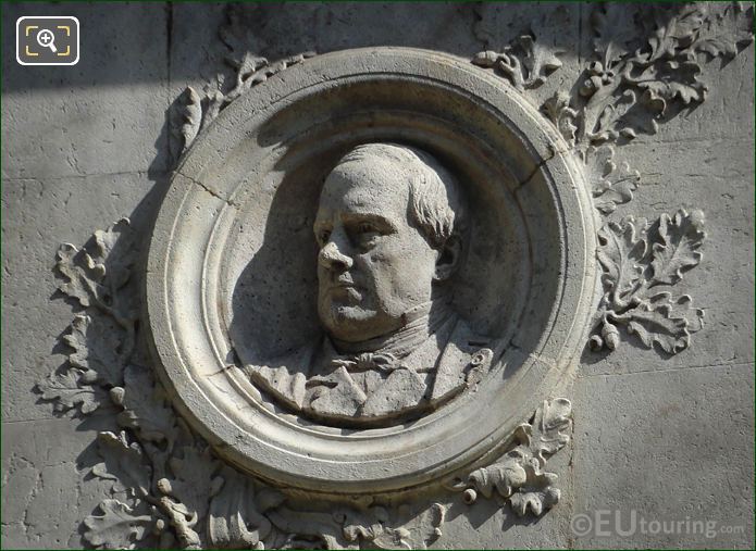 Medallion of Antoine Barye by sculptor Laurent Marqueste