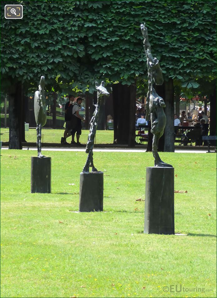 Bronze chessboard sculptures by Germaine Richier