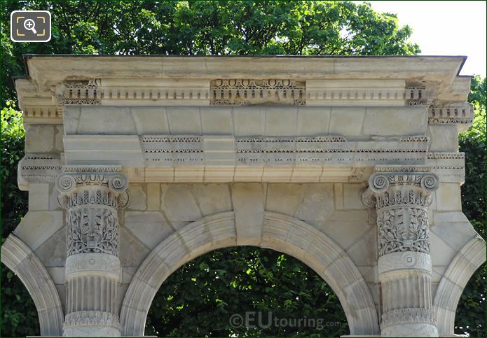 Top of Vestige du Palais des Tuileries by Philbert de l'Orme