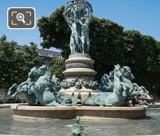 Fontaine des Quatre Parties du Monde turtle statues