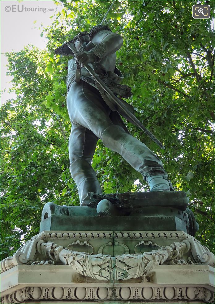 1853 bronze statue of Marechal Ney in Paris