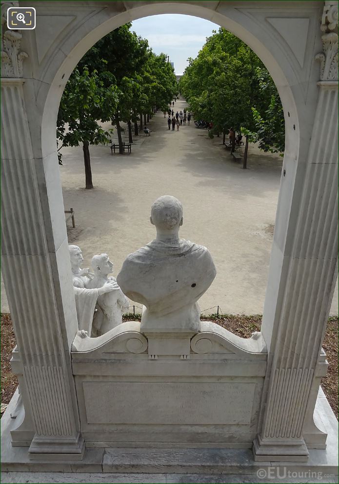 Looking through Waldeck-Rousseau monument