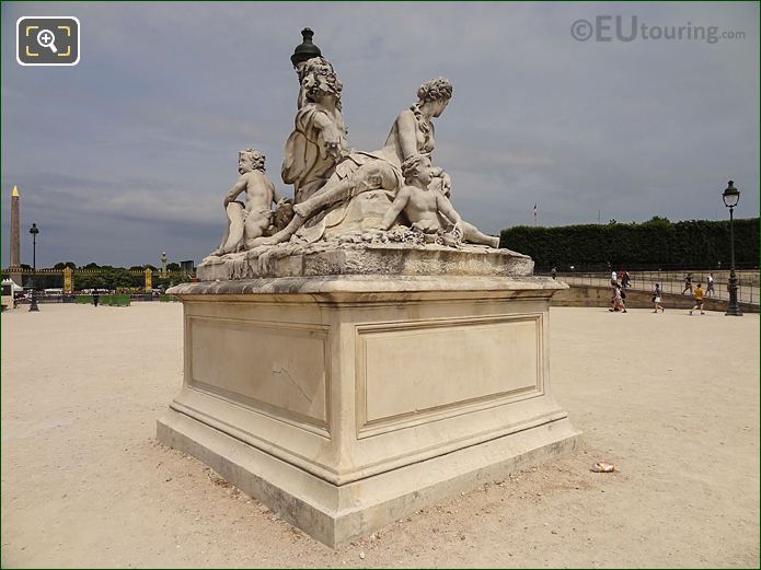 Back and RHS of La Loire et le Loiret Statue