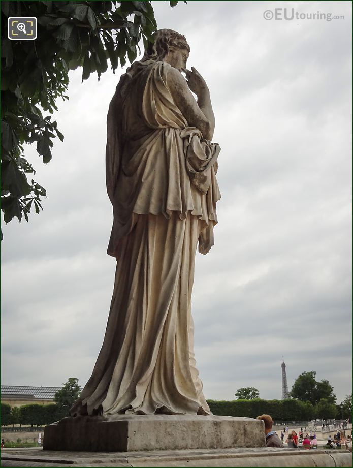 Back of the 1695 Veturie statue by Pierre Legros