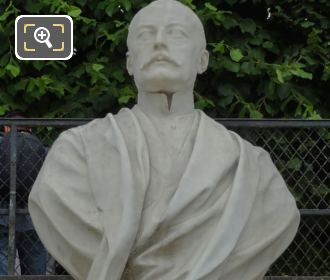 Marble bust of Waldeck-Rousseau in Jardin des Tuileries