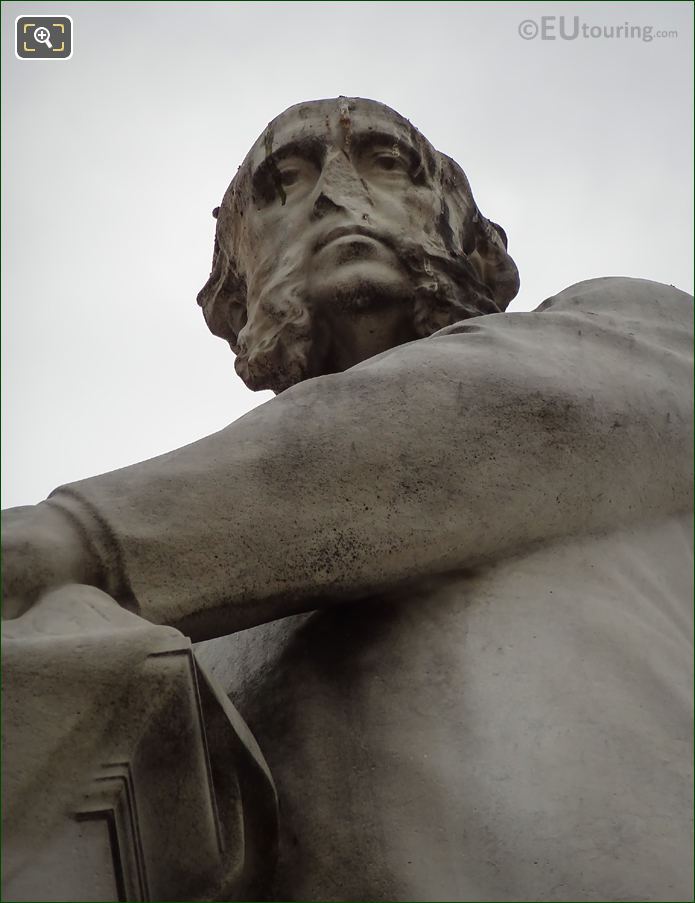 Jules Ferry face on Monument to Jules Ferry