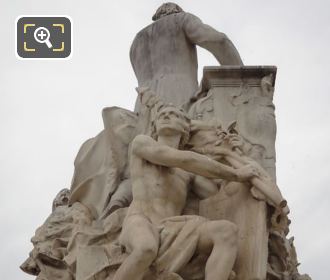 Genie of the Republic statue on Jules Ferry monument