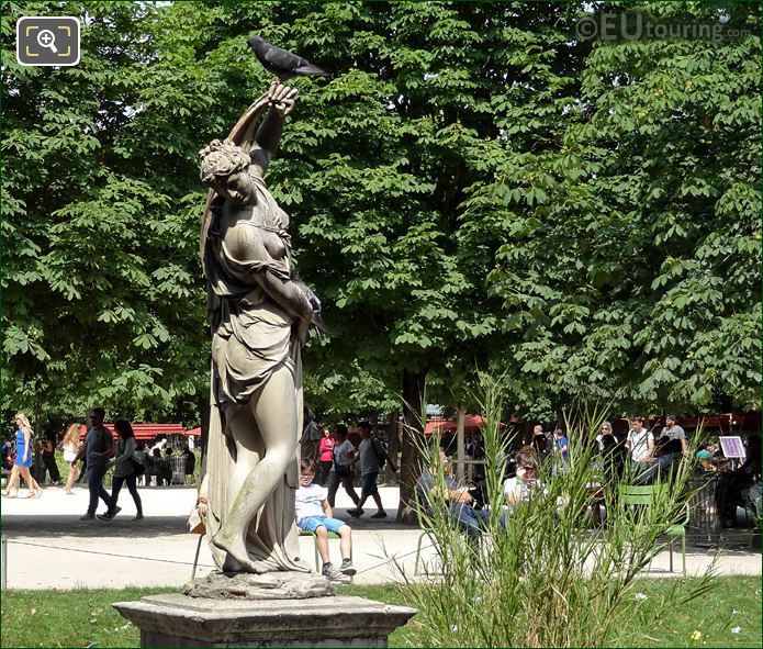 Statue of Venus Callipyge by F Barois in Jardin des Tuileries