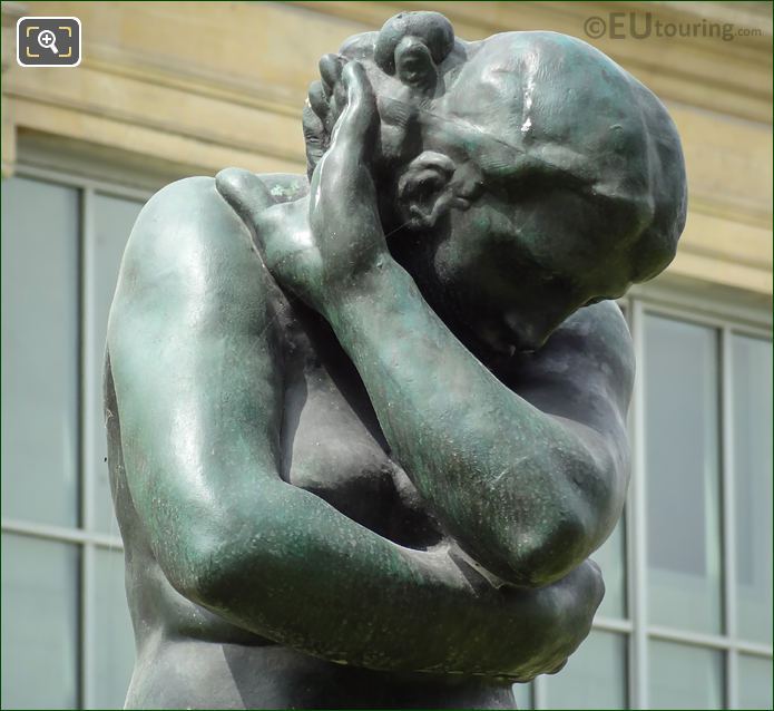 Head and arms of the bronze Eve statue