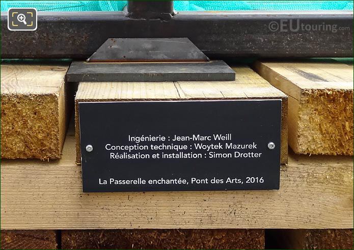 Info plaque for art exhibition by Daniel Hourde