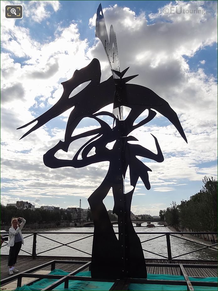 Arbre IV black sculpture by Daniel Hourde