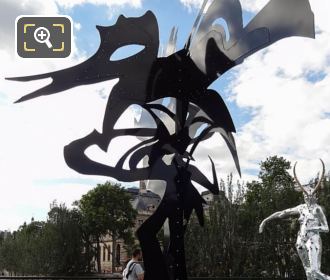 D Hourde black Arbre IV sculpture Pont des Arts