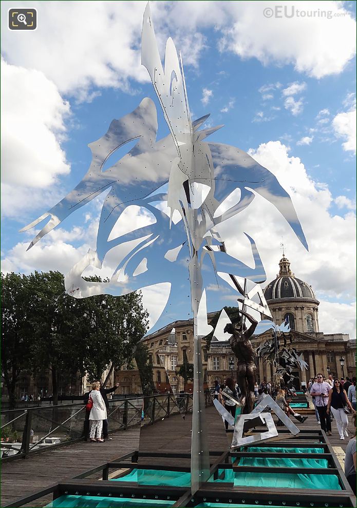 Arbre IV mirror sculpture, Pont des Arts, Paris 2016