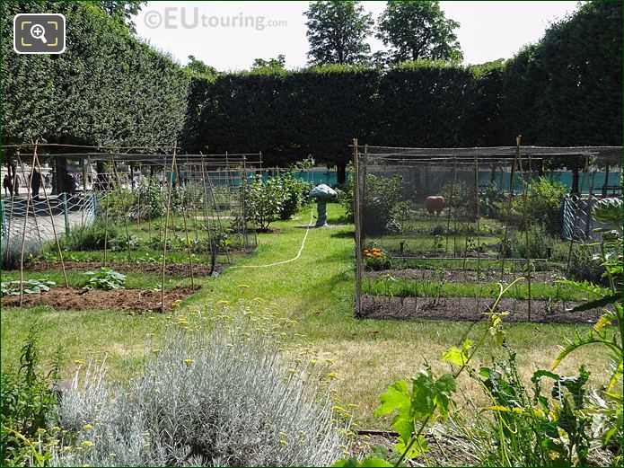 Jardin des Tuileries Potager and contemporary art sculptures