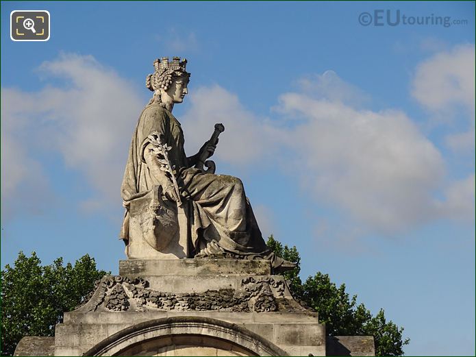 Right side of Marseille statue in Paris