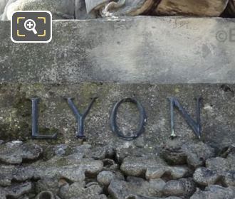 Lyon inscription on statue base