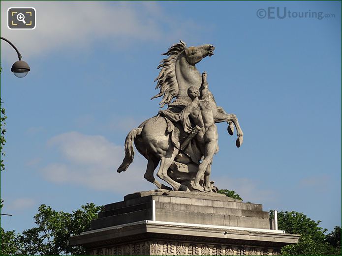 Right side of the Horse of Marly and Groom statue