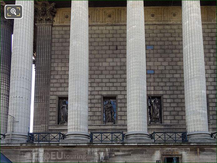 West facade portico and statues, Eglise de la Madeleine 