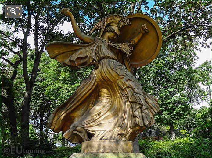 La Danse Triomphale a Pallas Athene statue Paris