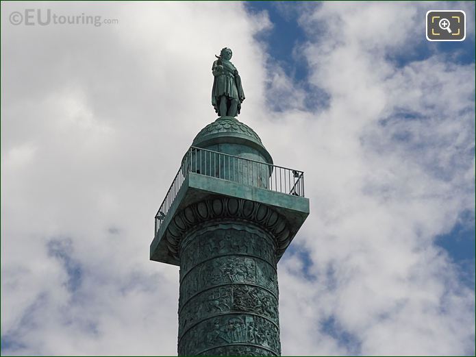 Napoleon I statue on Colonne de Vendome, Paris