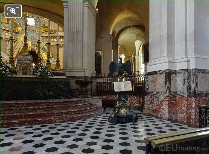 Music Lectern and Eagle statue in Alter area, Eglise Saint-Roch