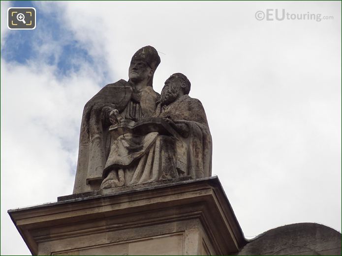 Les Peres de l’Eglise statue, Eglise Saint-Roch, Paris