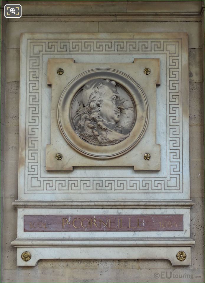 Pierre Corneille sculpture, Comedie Francaise, Paris