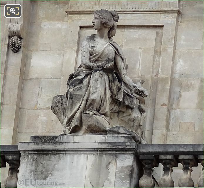 La Prudence statue at Palais Royal in Paris