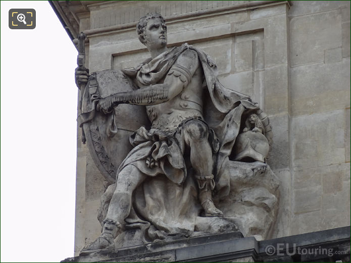 Talents Militaires God of War statue, Palais Royal, Paris