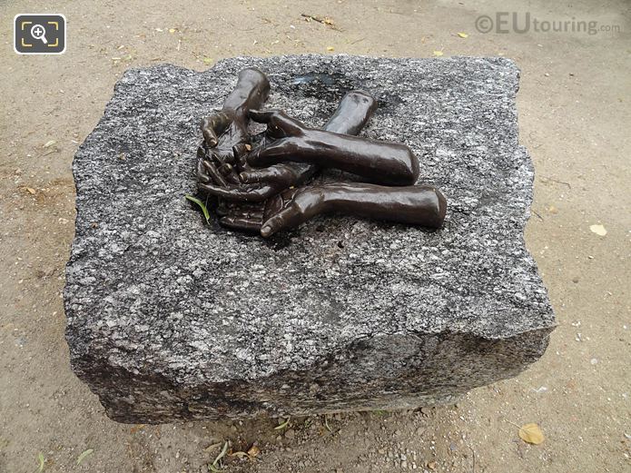 Granite base with set of The Welcoming Hands