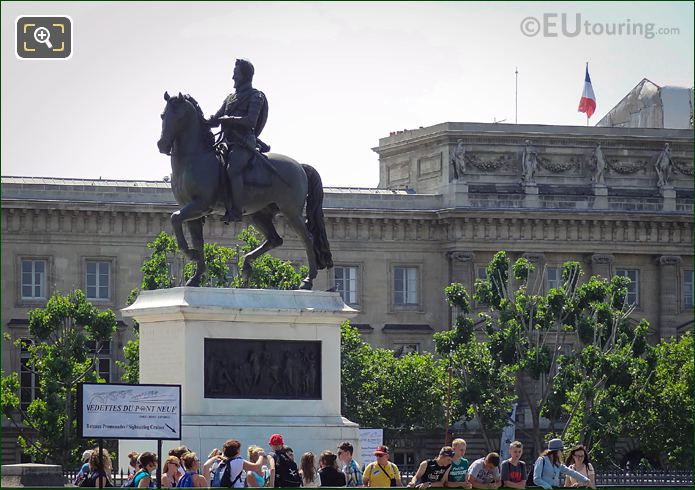 Equestrian statue of King Henri IV on Pont Neuf Paris