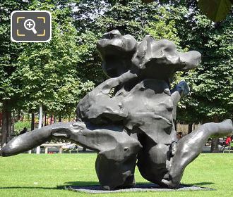 Standing Figure sculpture inside Tuileries Gardens in Paris