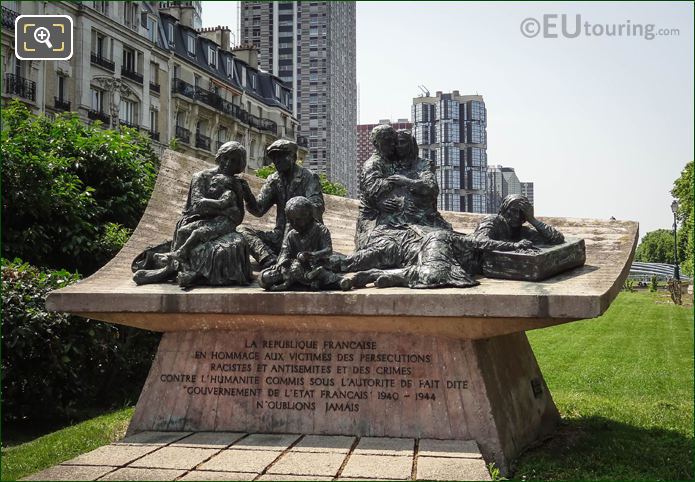 Monument to the Jewish Martyrs by sculptor Walter Spitzer