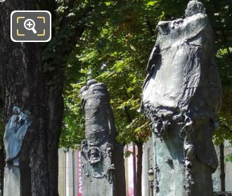 Central Moulin statue of Jean Moulin monument