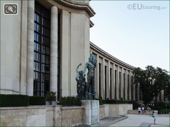 Bronze Apollo with Lyre inside Jardins du Trocadero