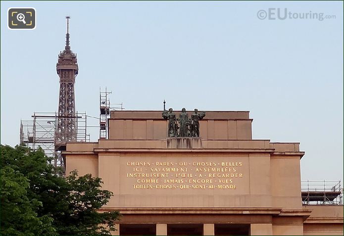 Palais de Chaillot and Les Elements statues